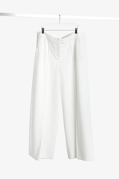 Dorothee Schumacher Emotional Essence White Ponte Wide-Leg Pants