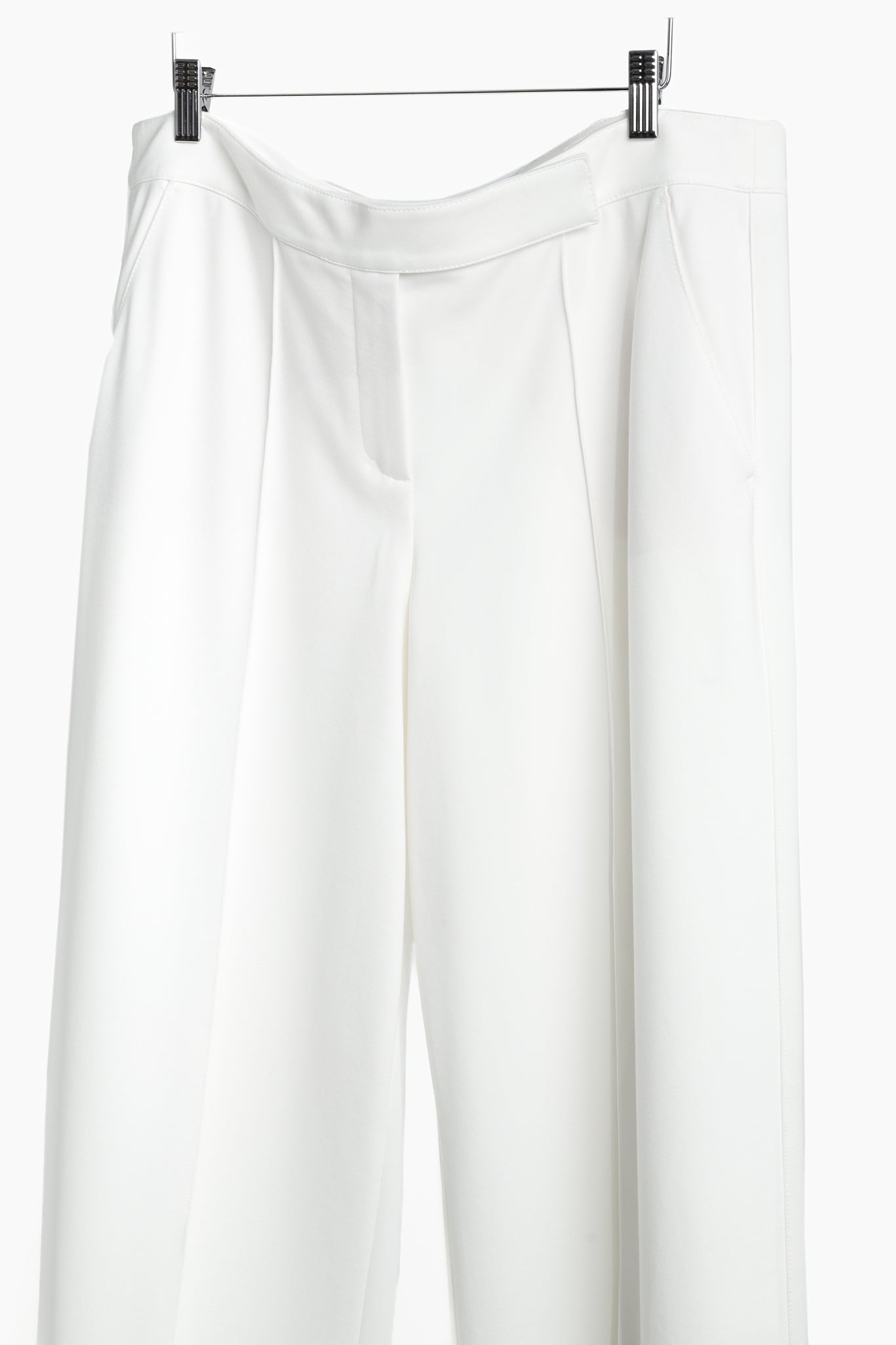 Dorothee Schumacher Emotional Essence White Ponte Wide-Leg Pants