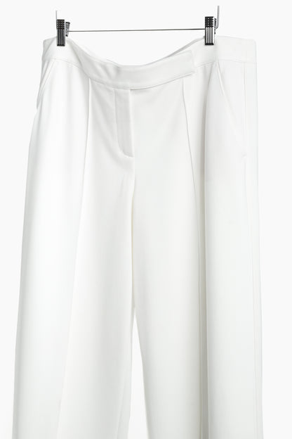 Dorothee Schumacher Emotional Essence White Ponte Wide-Leg Pants