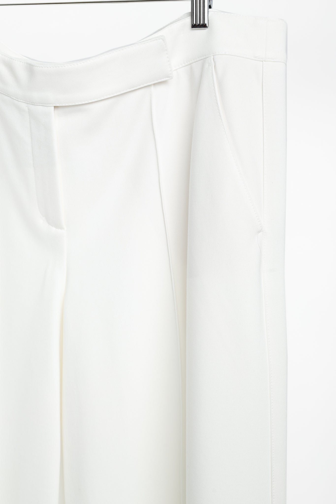 Dorothee Schumacher Emotional Essence White Ponte Wide-Leg Pants