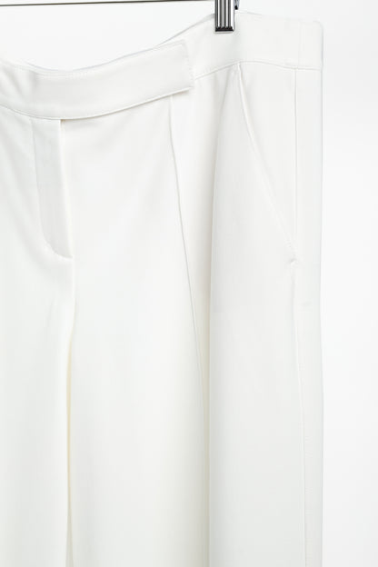 Dorothee Schumacher Emotional Essence White Ponte Wide-Leg Pants