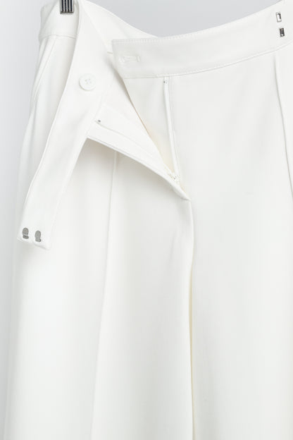 Dorothee Schumacher Emotional Essence White Ponte Wide-Leg Pants