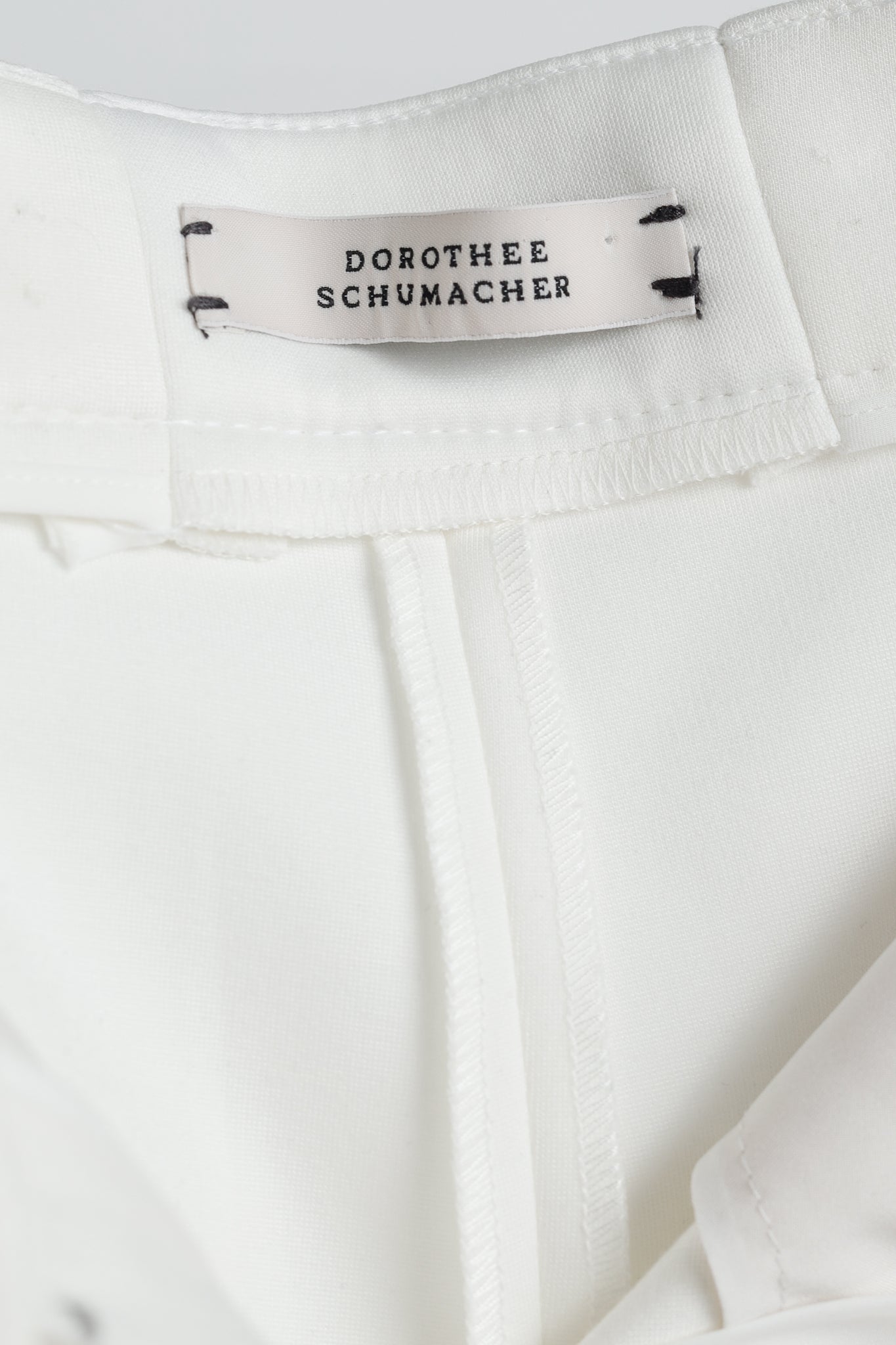 Dorothee Schumacher Emotional Essence White Ponte Wide-Leg Pants