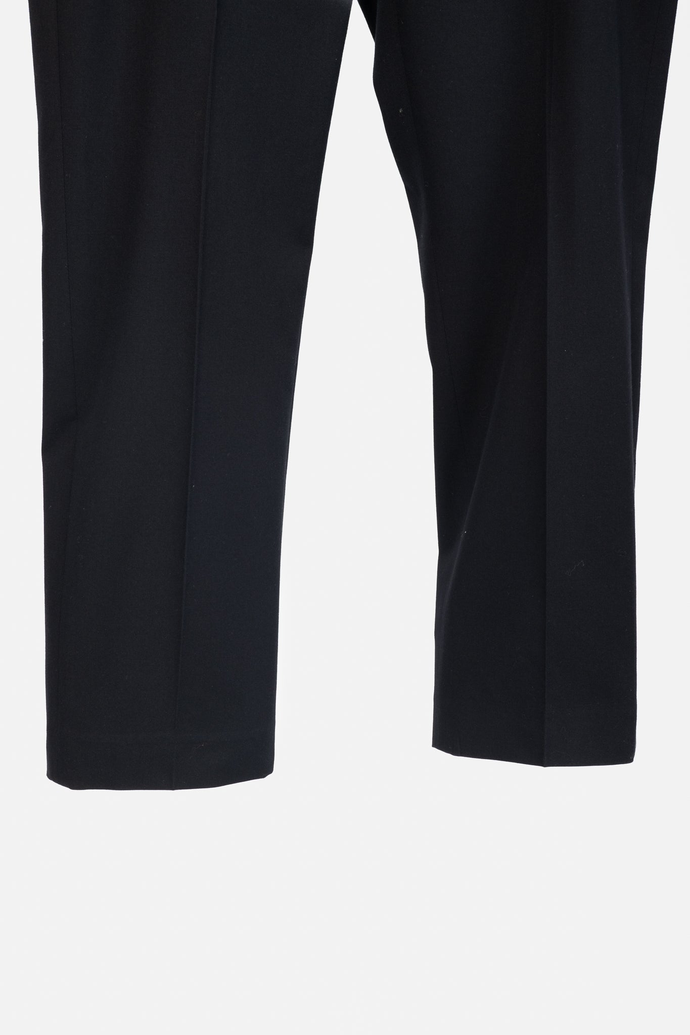 Dries Van Noten Black Cotton & Wool Tapered Trousers