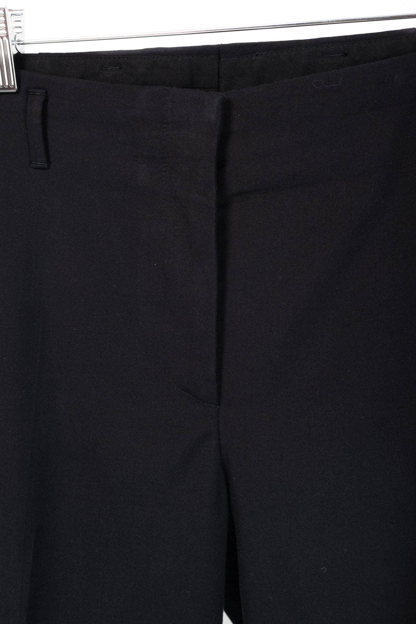 Dries Van Noten Black Cotton & Wool Tapered Trousers
