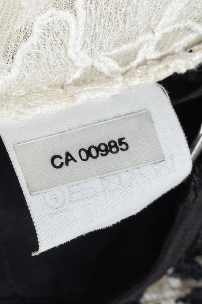 Dries Van Noten Cota Black Embroidered Silk & Lace Bomber Jacket