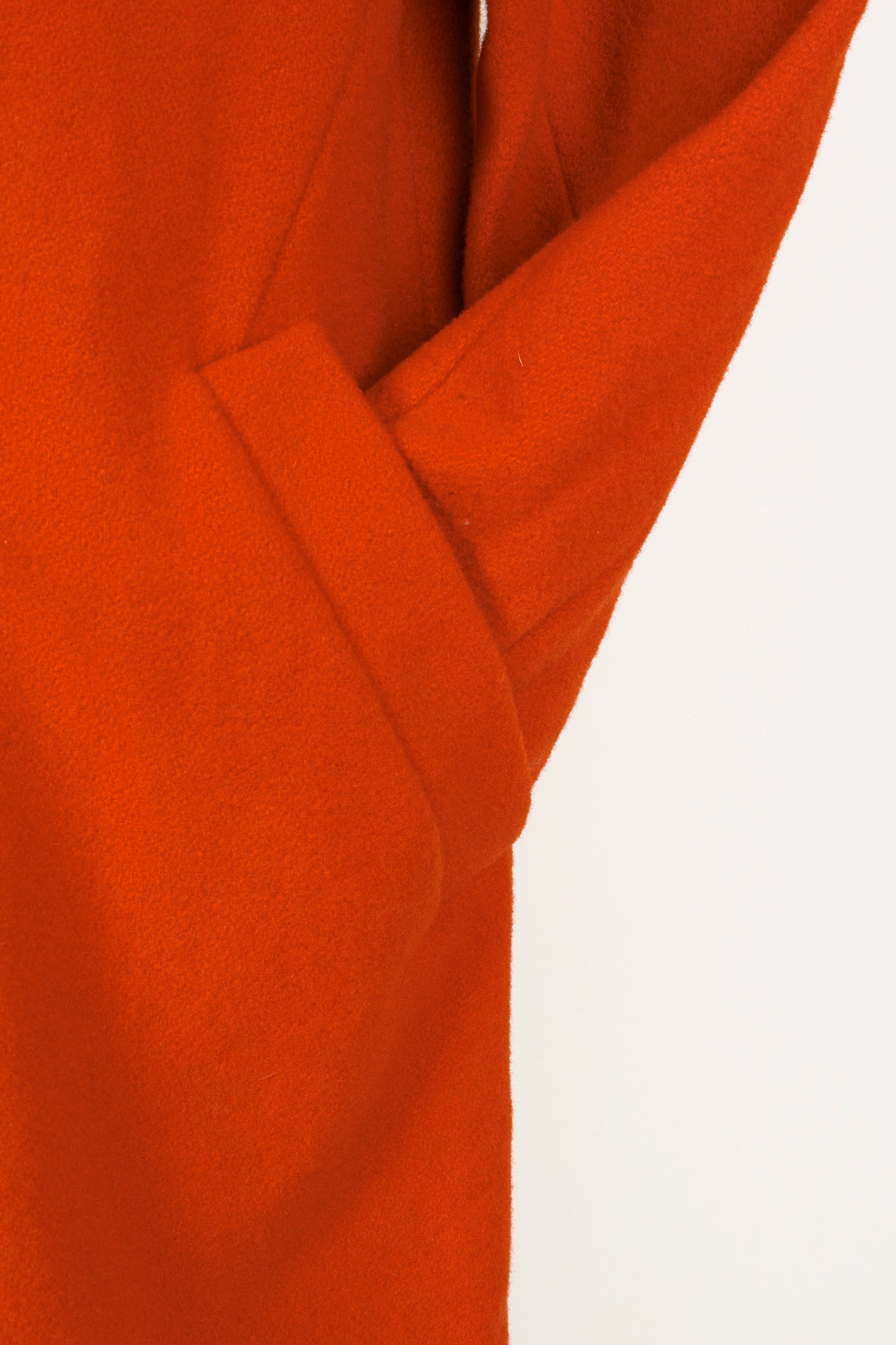 Dries Van Noten Orange Wool Oversized Double Breasted Jacket