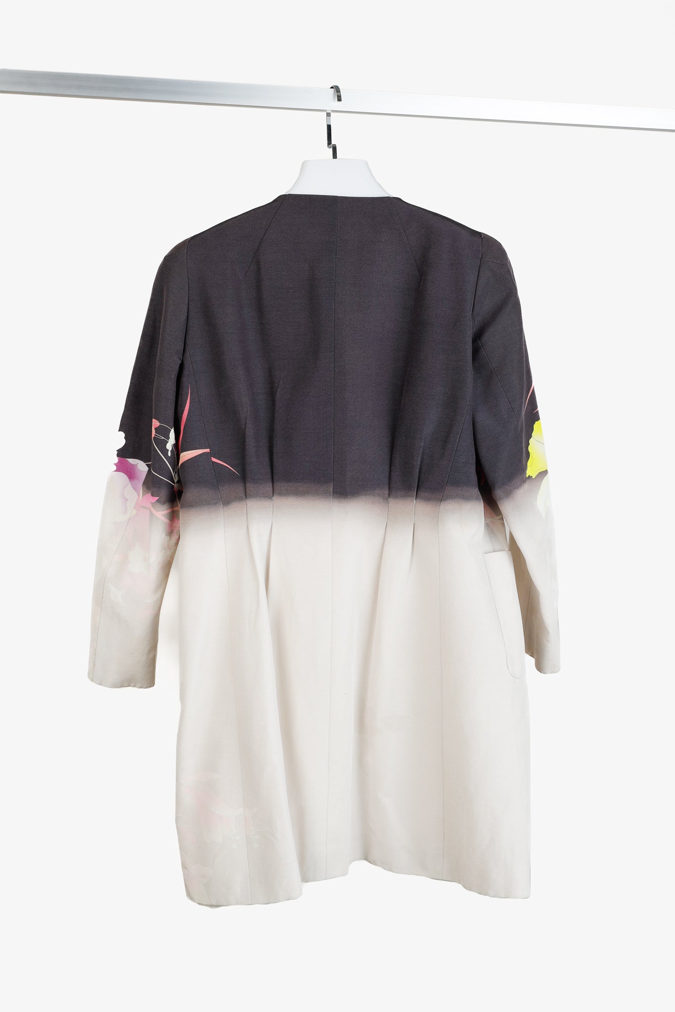 Dries Van Noten SS/11 Runway Gradient Floral Open-Front Longline Blazer