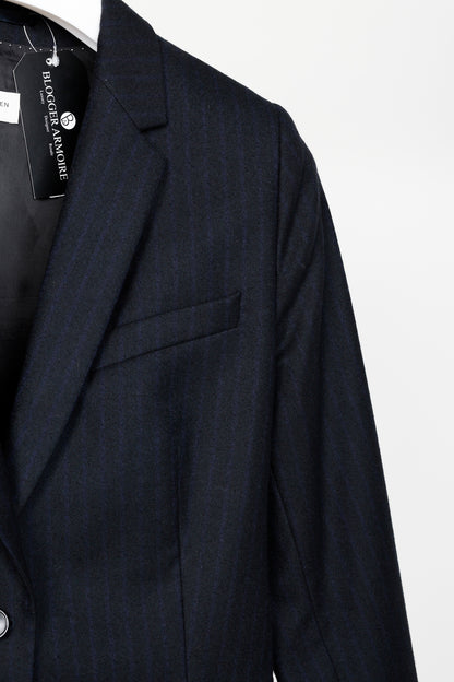 Dries Van Noten Navy Wool Blazer