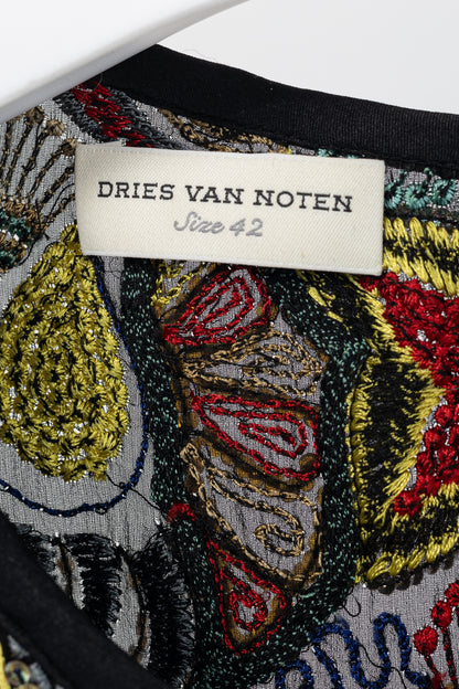 Dries Van Noten SS/15 Runway Multicolour Beaded Sleeveless Hi-Lo Top