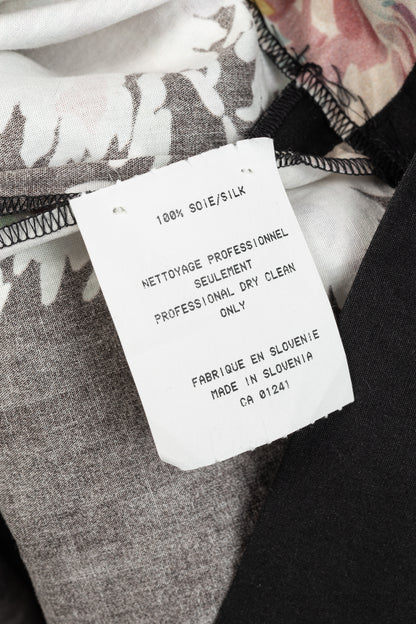 Dries Van Noten SS/13 Black Floral Silk-Organza Mini Dress