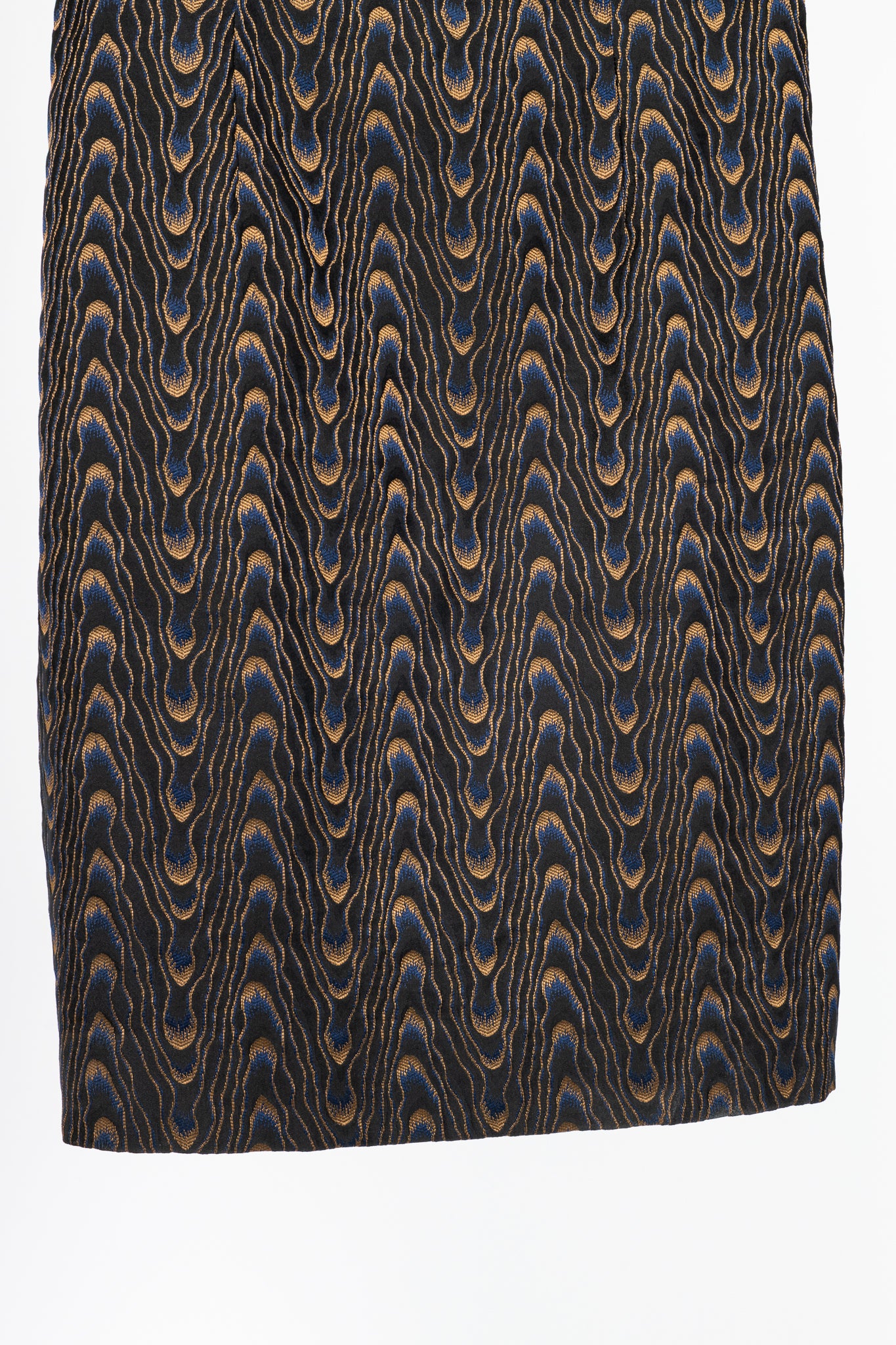Dries Van Noten AW16 Black Abstract-Jacquard Sleeveless Dress