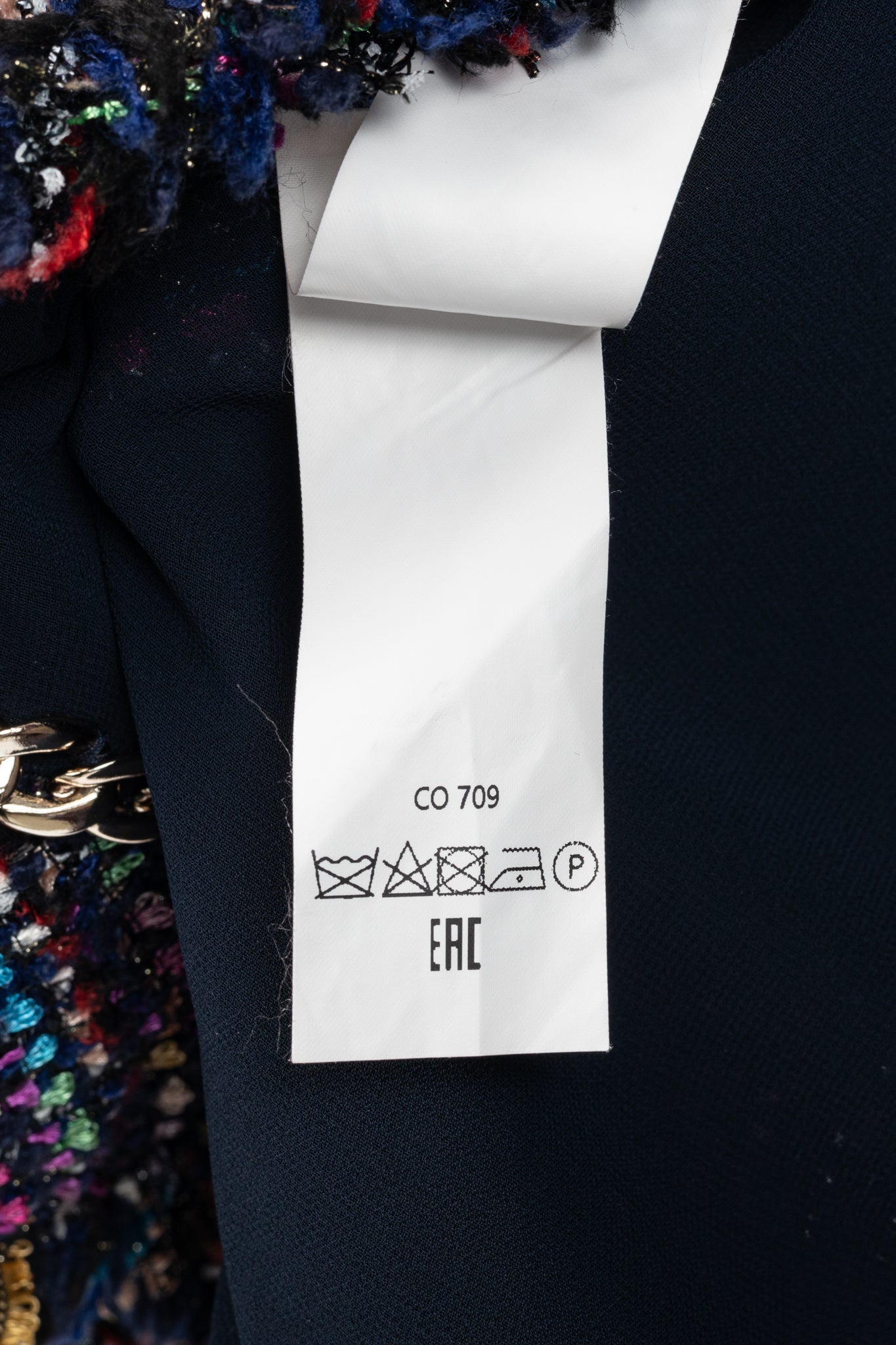 Edward Achour Paris Multicolour Tweed Fringe-Trim Jacket