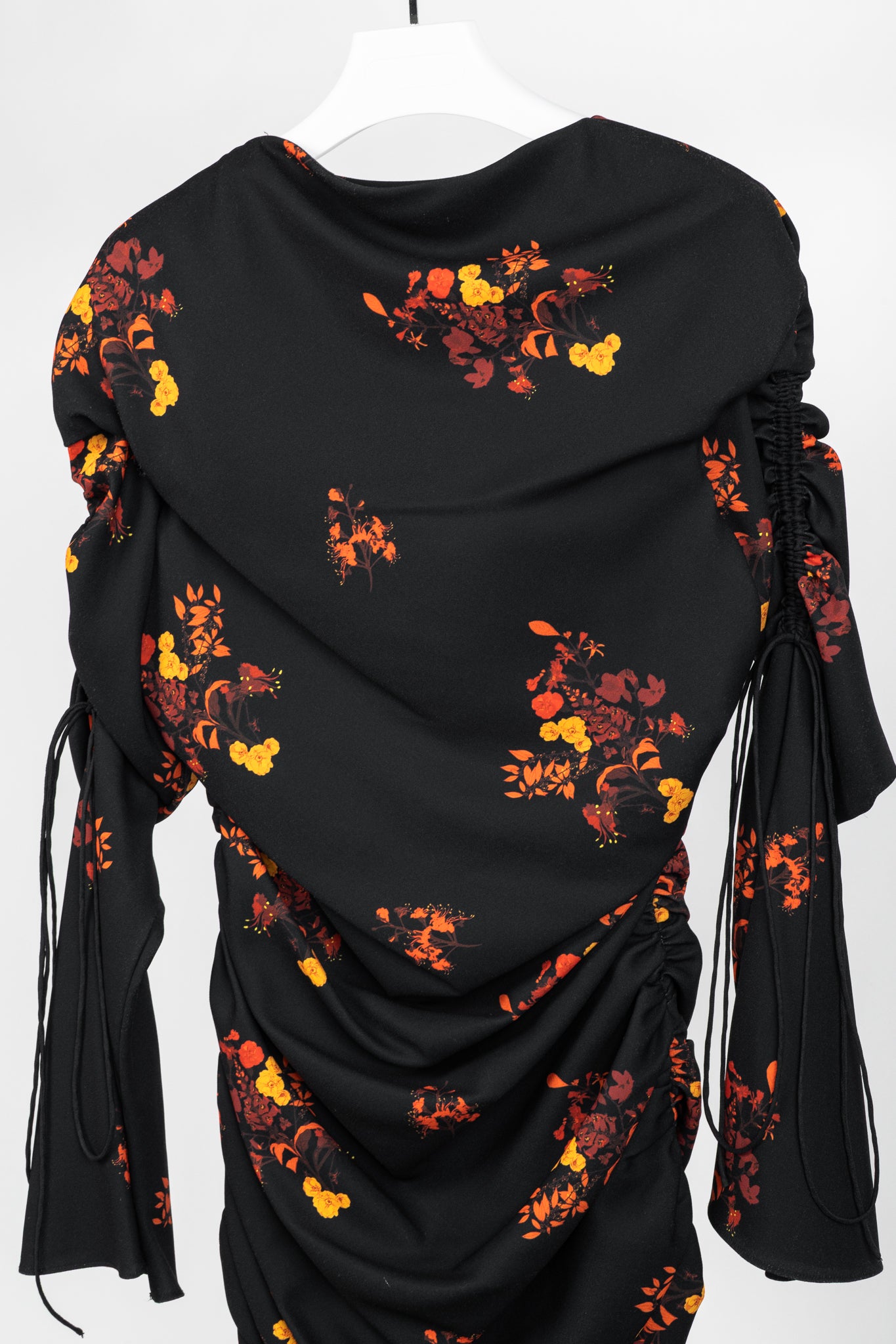 Ellery Above Board Wild Bunch Floral Ruched Maxi Dress