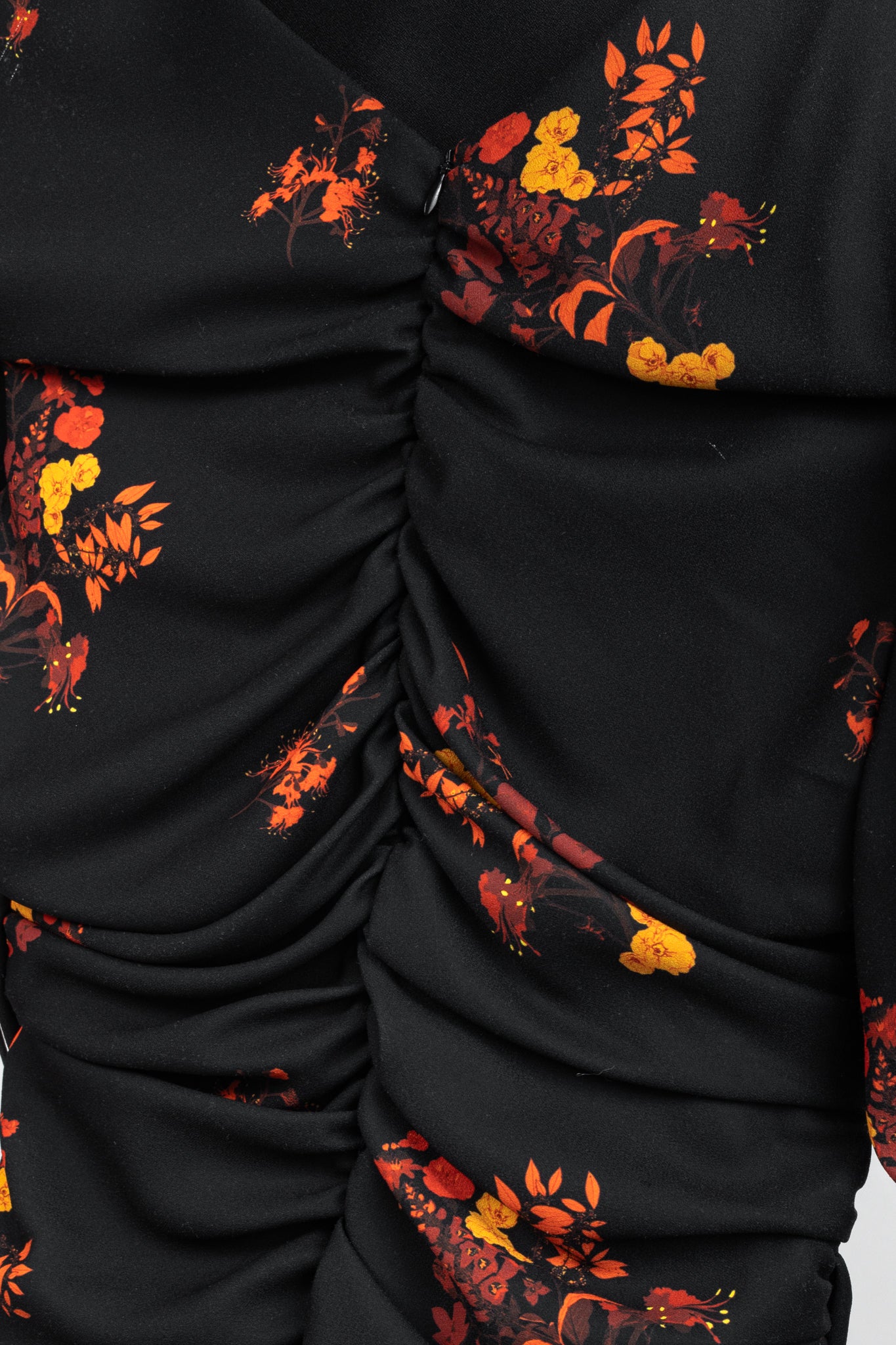 Ellery Above Board Wild Bunch Floral Ruched Maxi Dress