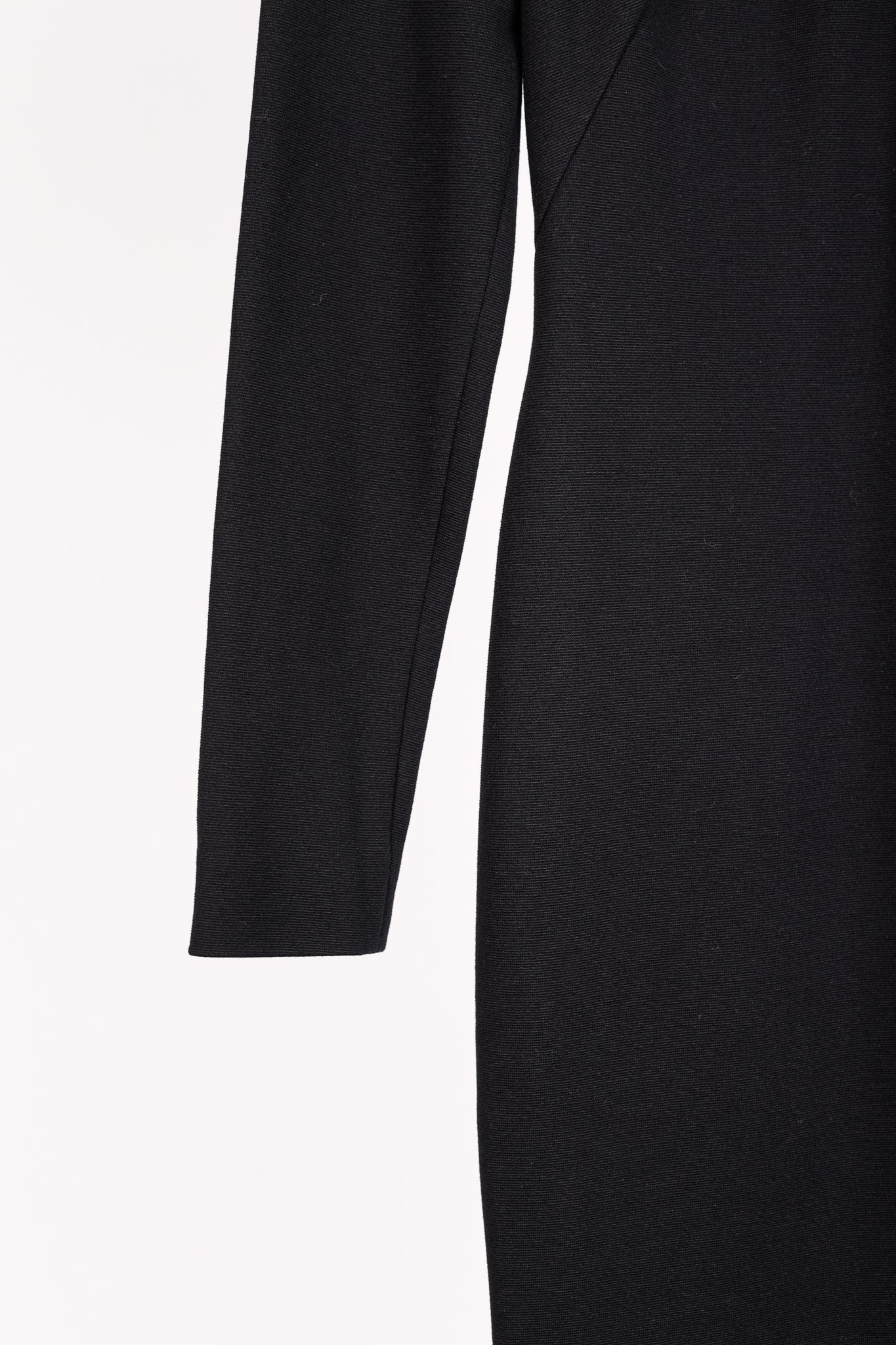 Emilio Pucci Black Knit Lace-Insert Long Sleeve Dress