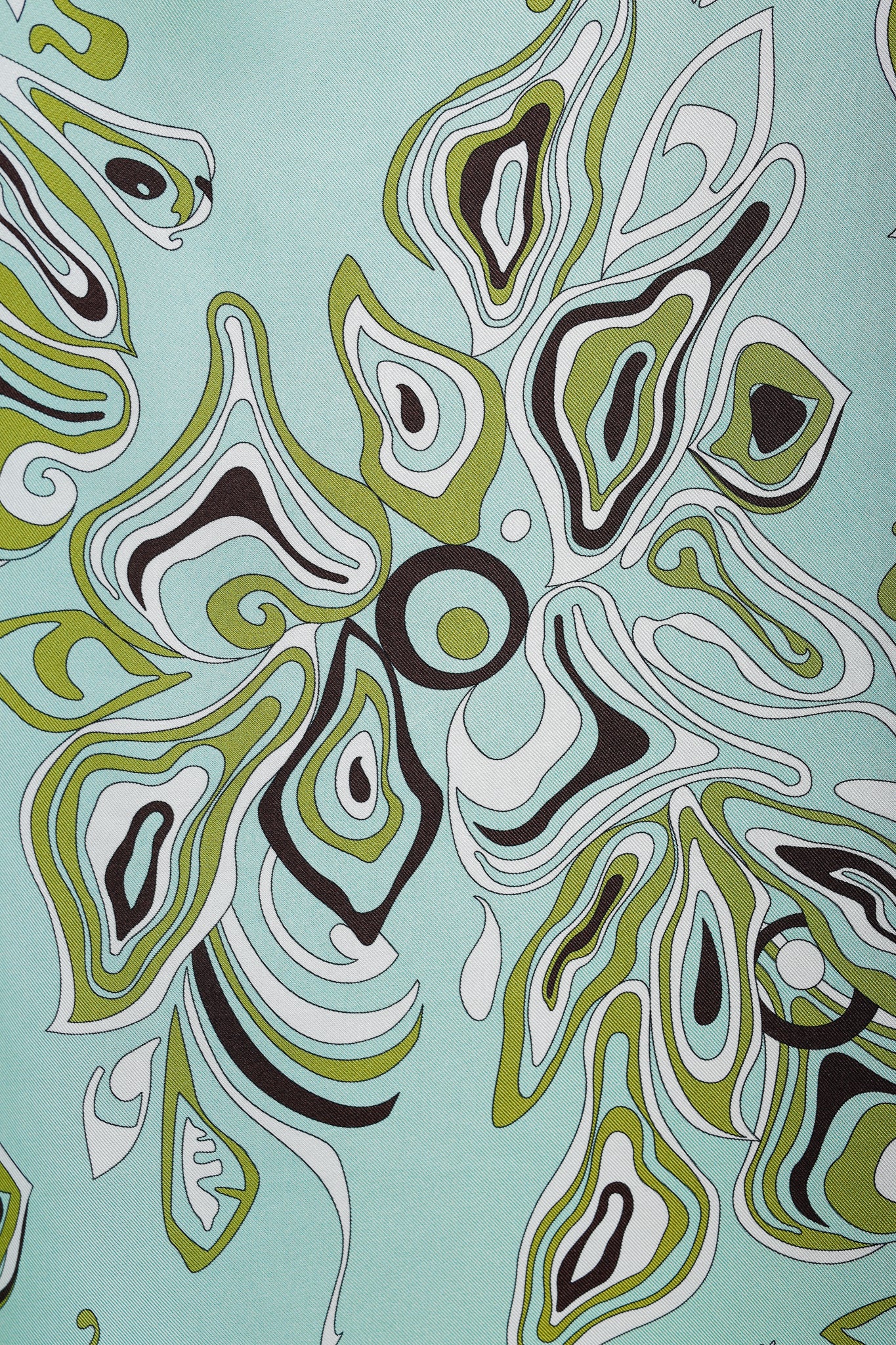 Emilio Pucci Mint Africana Print Silk Mini Dress