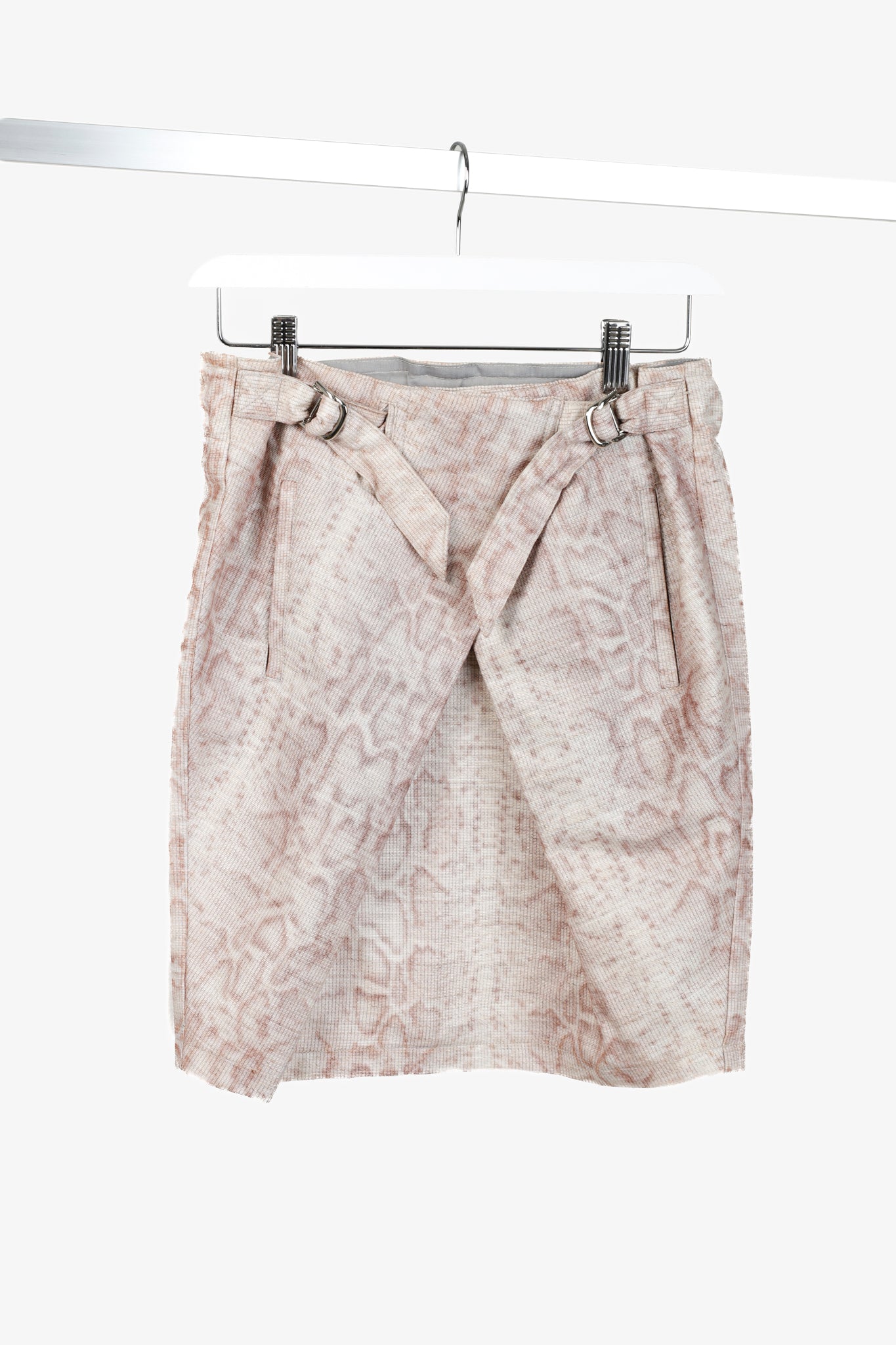 Emporio Armani SS/10 Mauve Snake Print Skirt