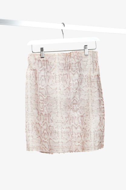 Emporio Armani SS/10 Mauve Snake Print Skirt