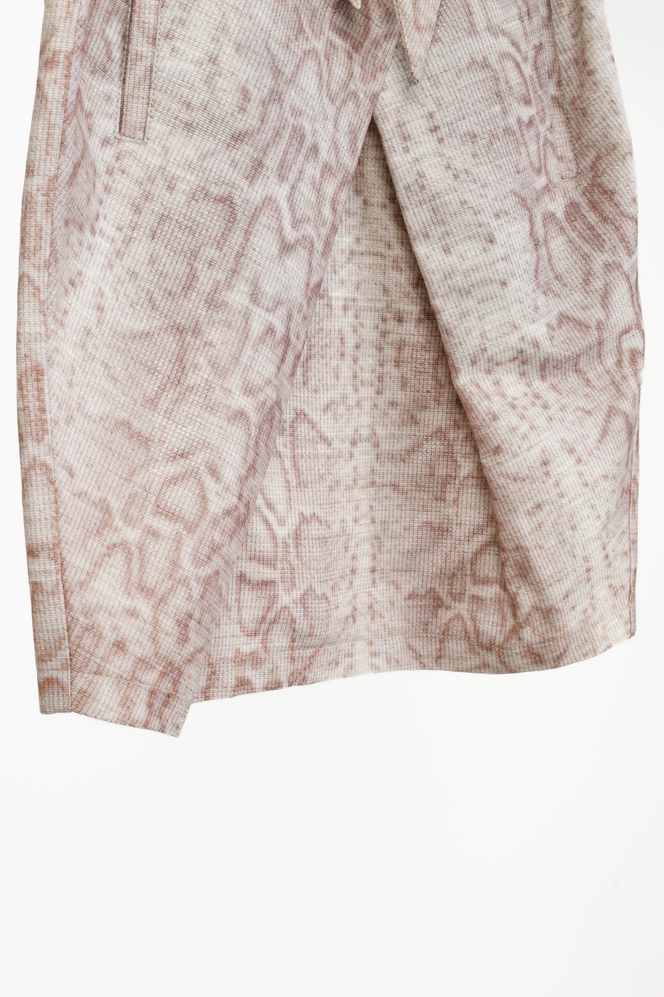 Emporio Armani SS/10 Mauve Snake Print Skirt