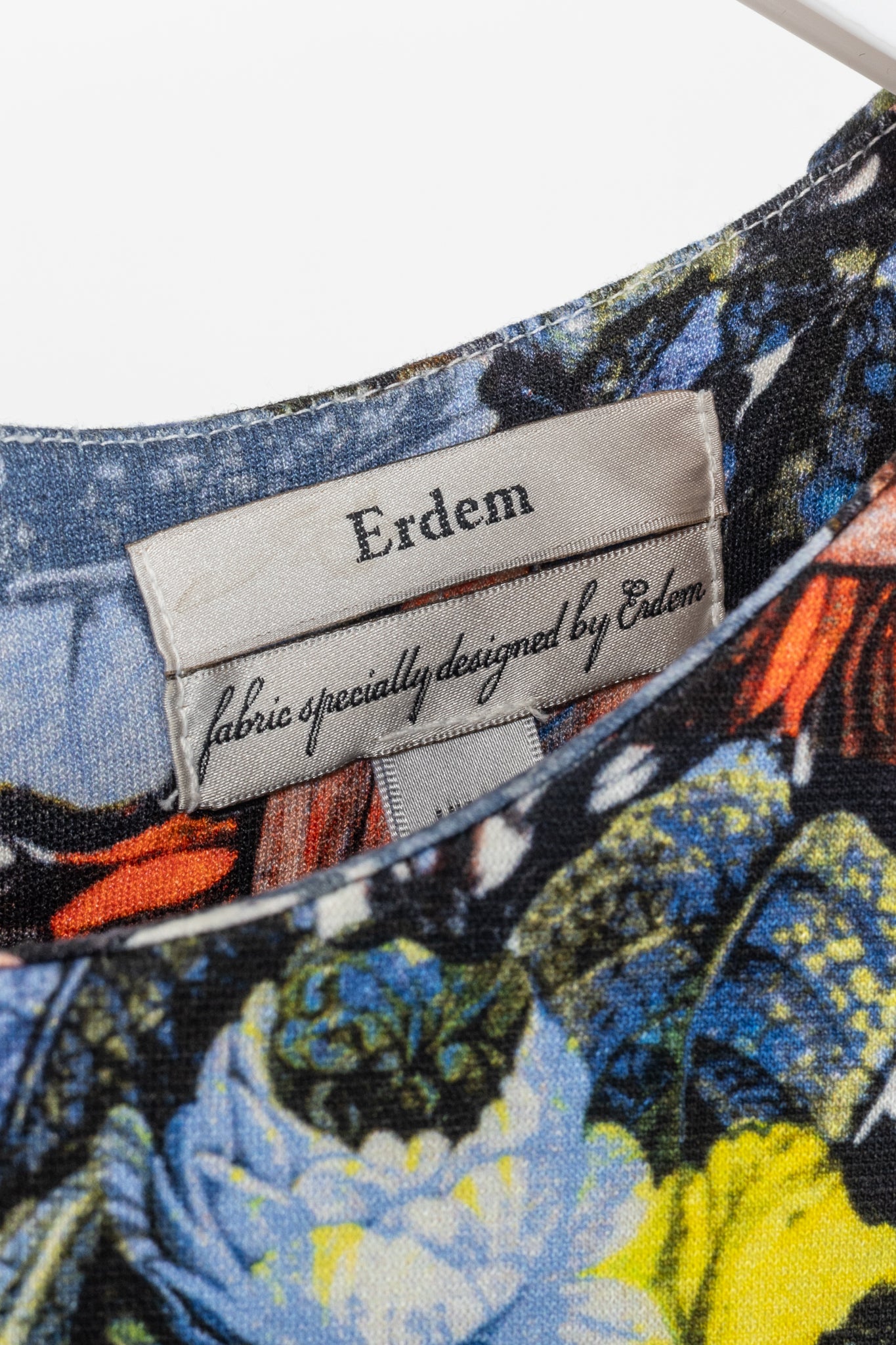Erdem Wilhelmina Jardim Multi Floral Ponte Jersey Sheath Dress