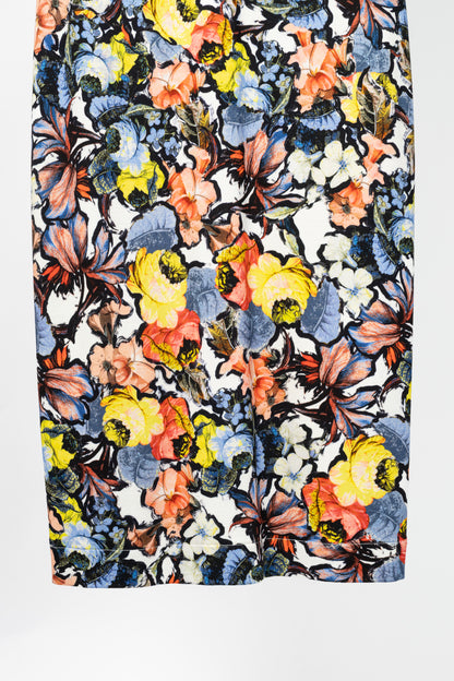 Erdem Wilhelmina Jardim Multi Floral Ponte Jersey Sheath Dress