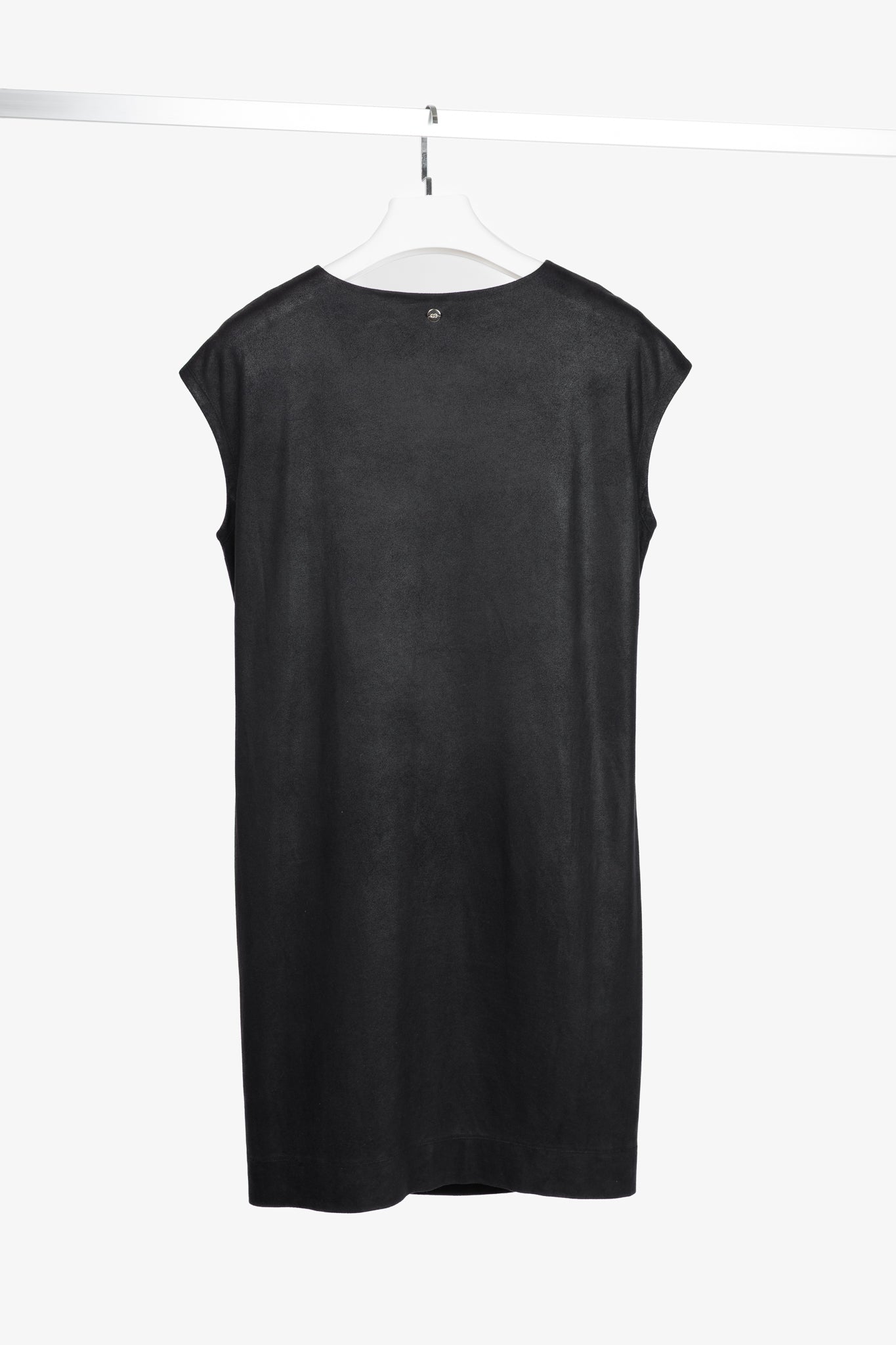 Escada Sport Enori Black Faux-Suede Dress