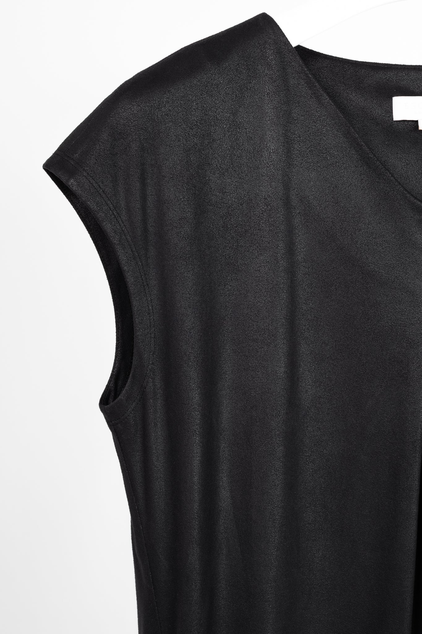 Escada Sport Enori Black Faux-Suede Dress