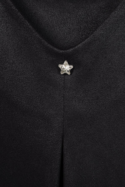 Escada Sport Enori Black Faux-Suede Dress