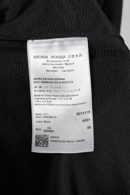 Escada Sport Enori Black Faux-Suede Dress