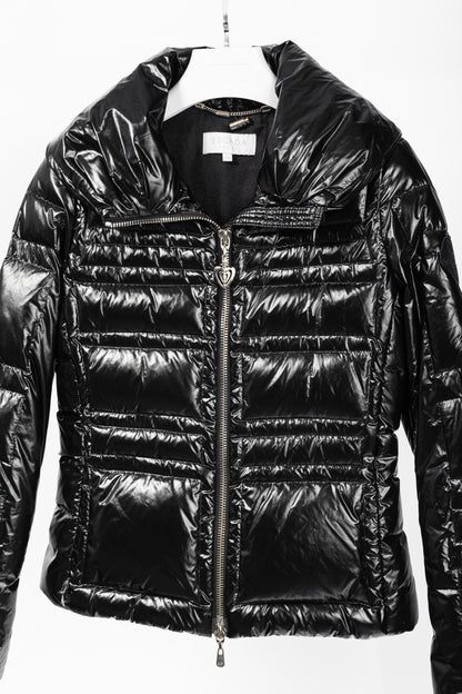 Escada Sport Mari Black Nylon Quilted Puffer Jacket