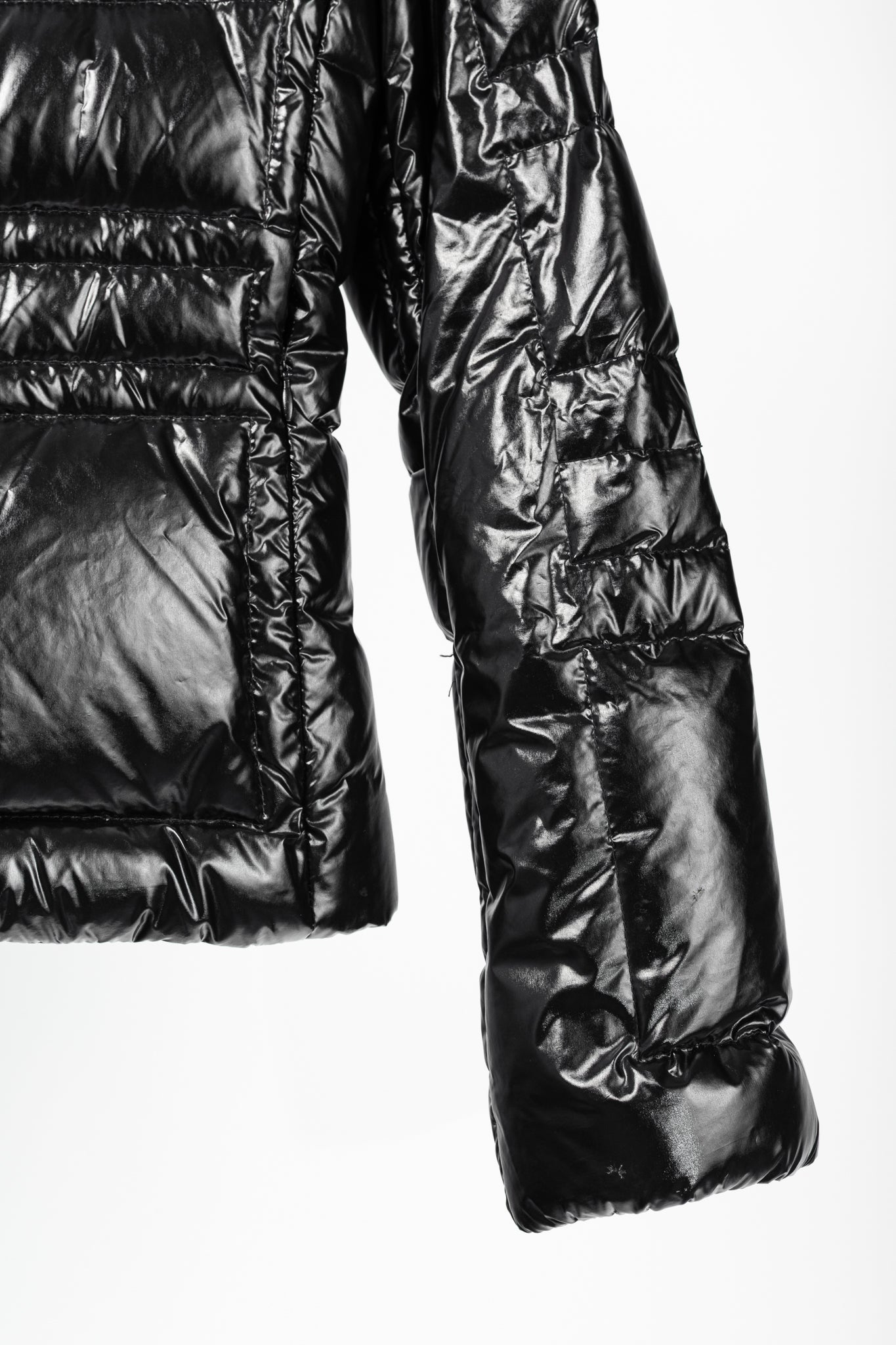 Escada Sport Mari Black Nylon Quilted Puffer Jacket