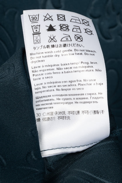 Escada Sport Erhella Dark Emerald Embossed-Floral Dress