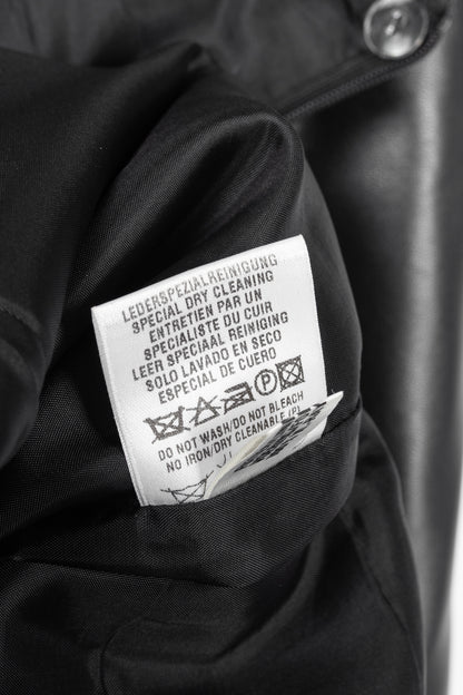 Escada Black Lamb-Leather Pencil Skirt