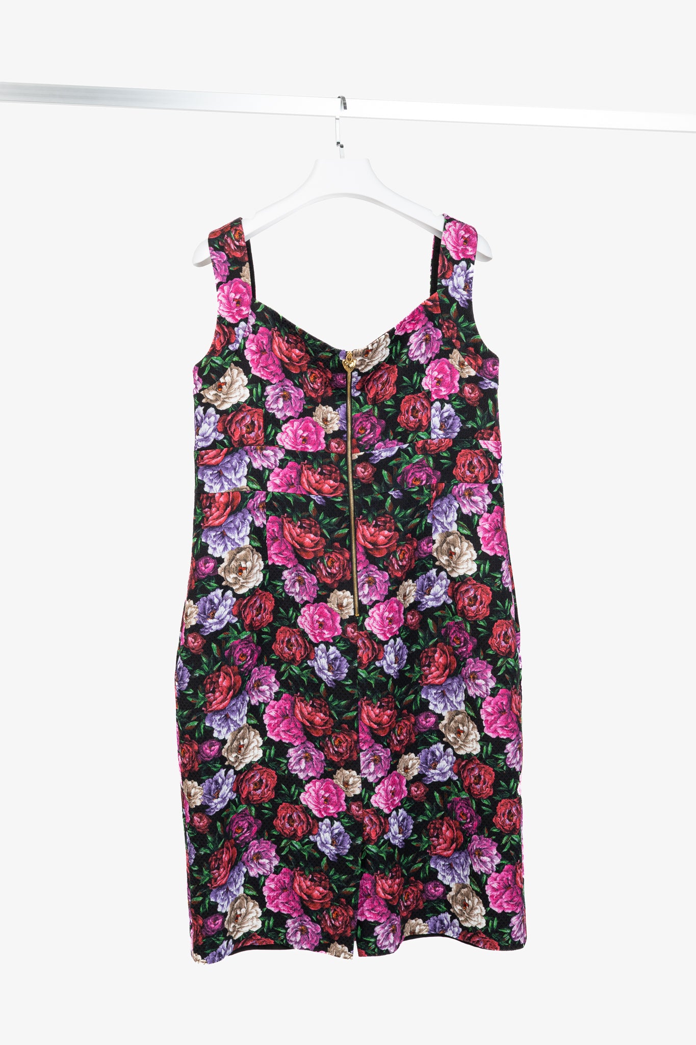 Escada Dinavia Fantasy Cotton Floral Sleeveless Dress