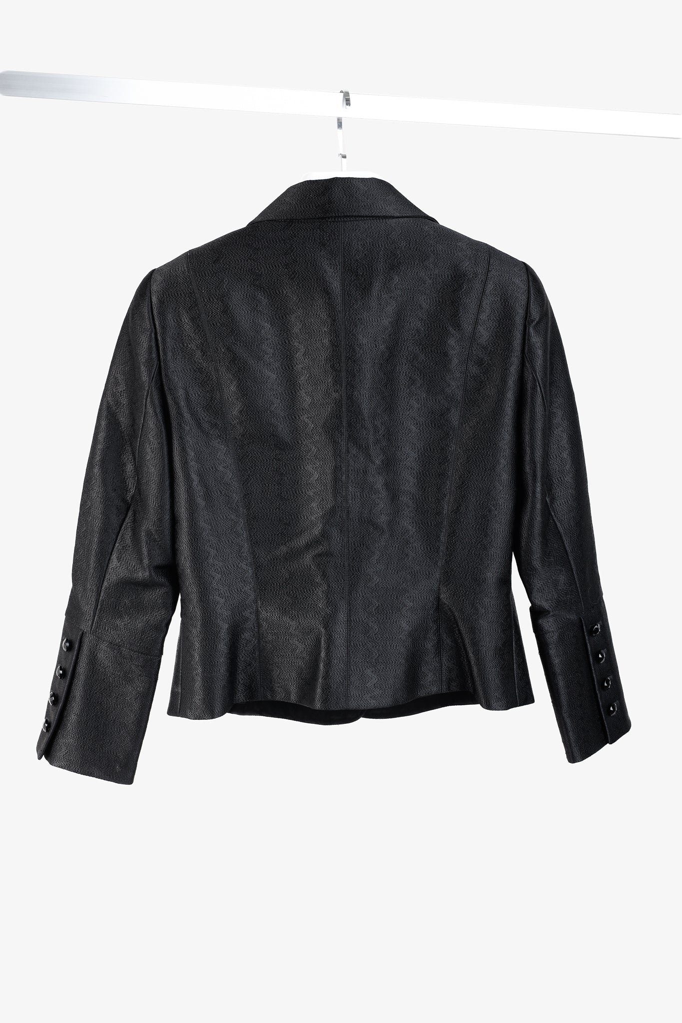 Escada Textured Black Tailored Jacket