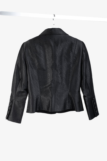 Escada Textured Black Tailored Jacket