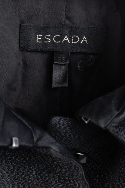 Escada Textured Black Tailored Jacket