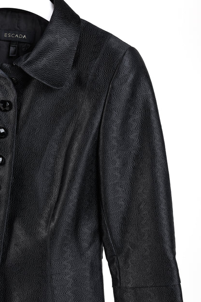 Escada Textured Black Tailored Jacket