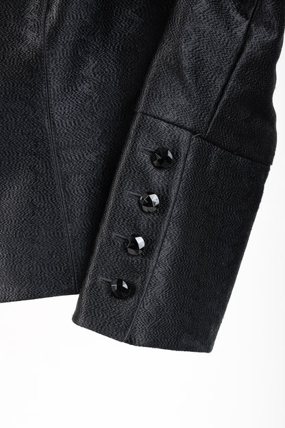Escada Textured Black Tailored Jacket