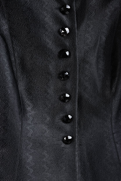 Escada Textured Black Tailored Jacket