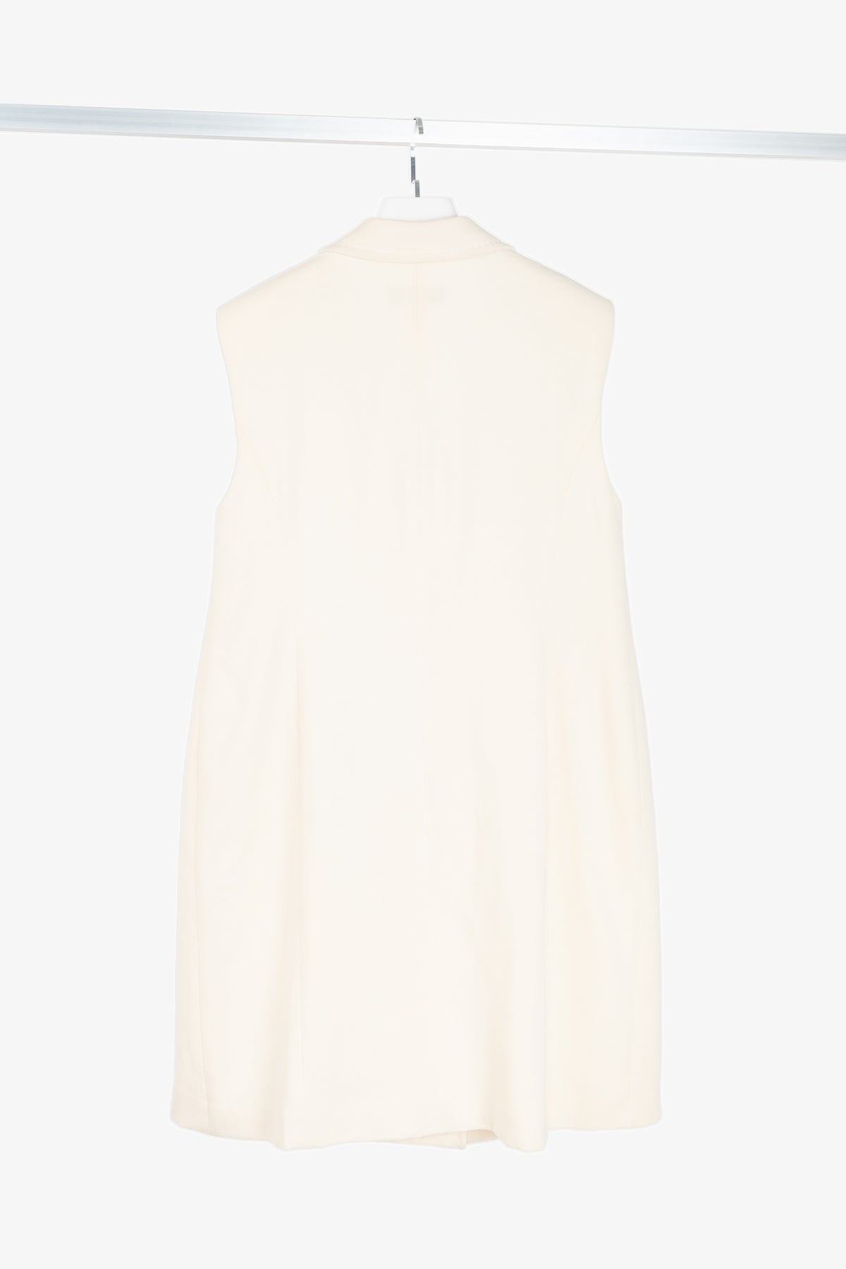 Escada Belliva Off-White Wool-Crepe Double-Breasted Waistcoat