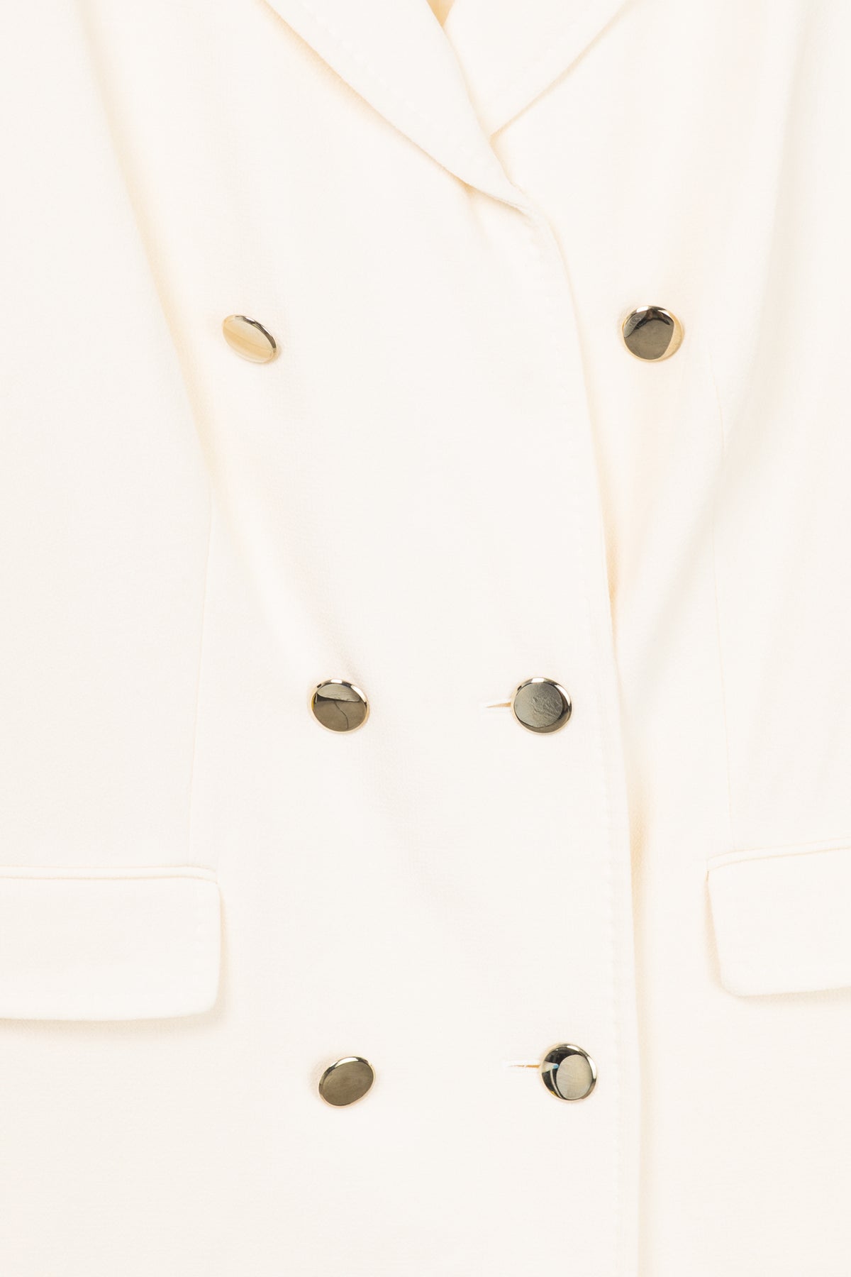 Escada Belliva Off-White Wool-Crepe Double-Breasted Waistcoat