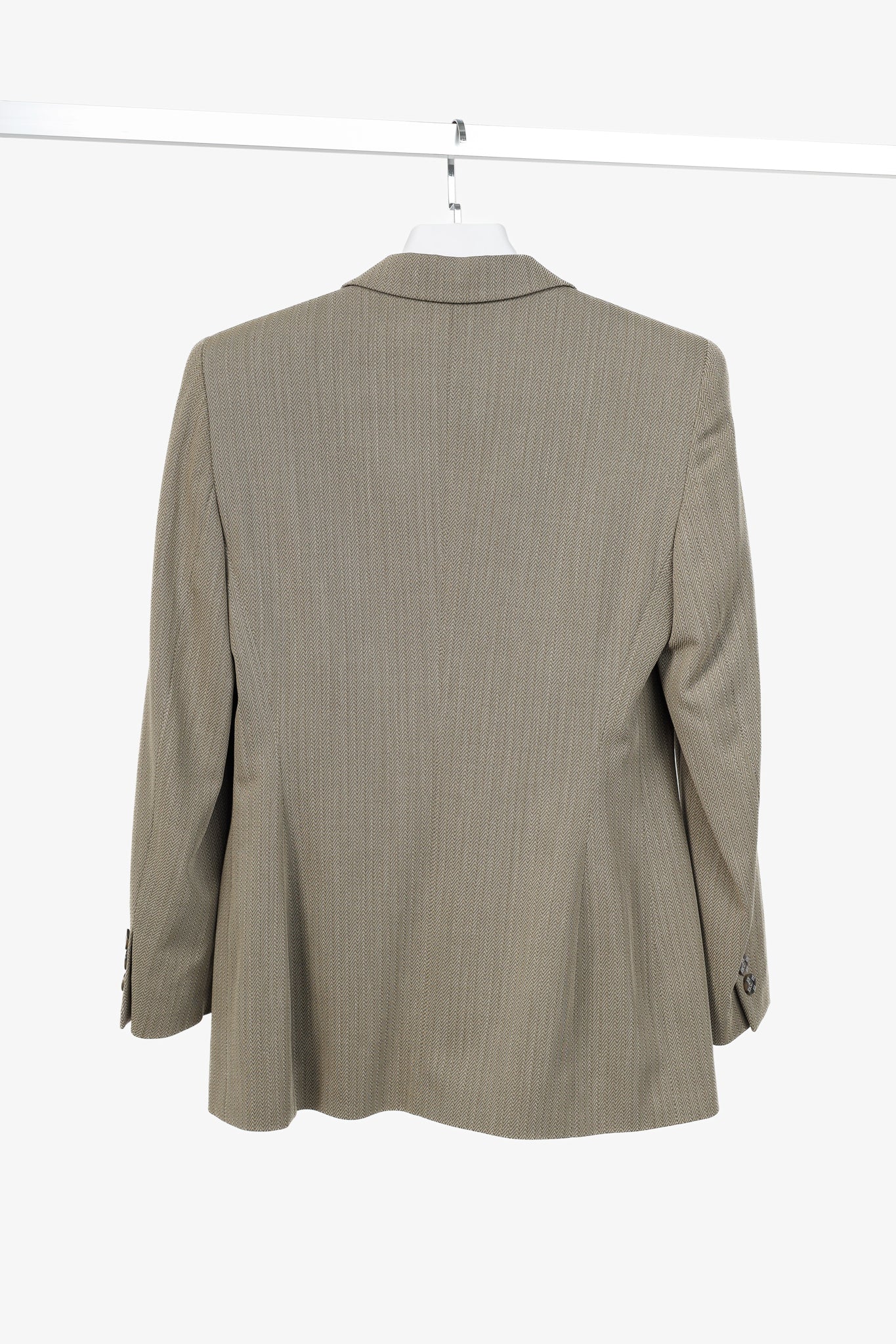 Escada Margaretha Ley Vintage Taupe Virgin-Wool Blazer