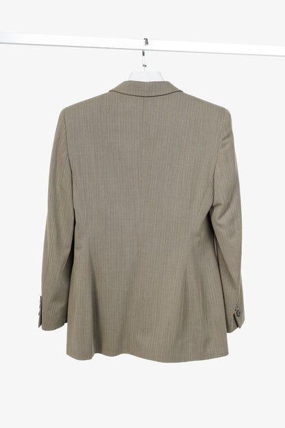 Escada Margaretha Ley Vintage Taupe Virgin-Wool Blazer