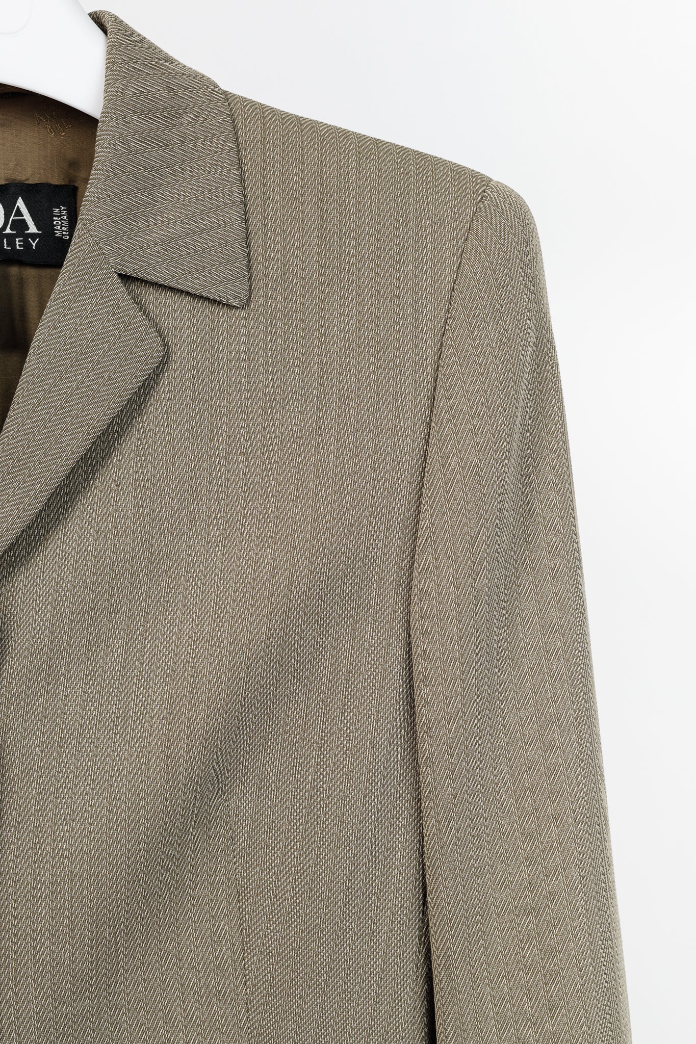 Escada Margaretha Ley Vintage Taupe Virgin-Wool Blazer
