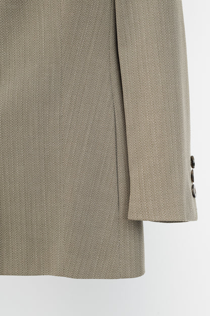Escada Margaretha Ley Vintage Taupe Virgin-Wool Blazer