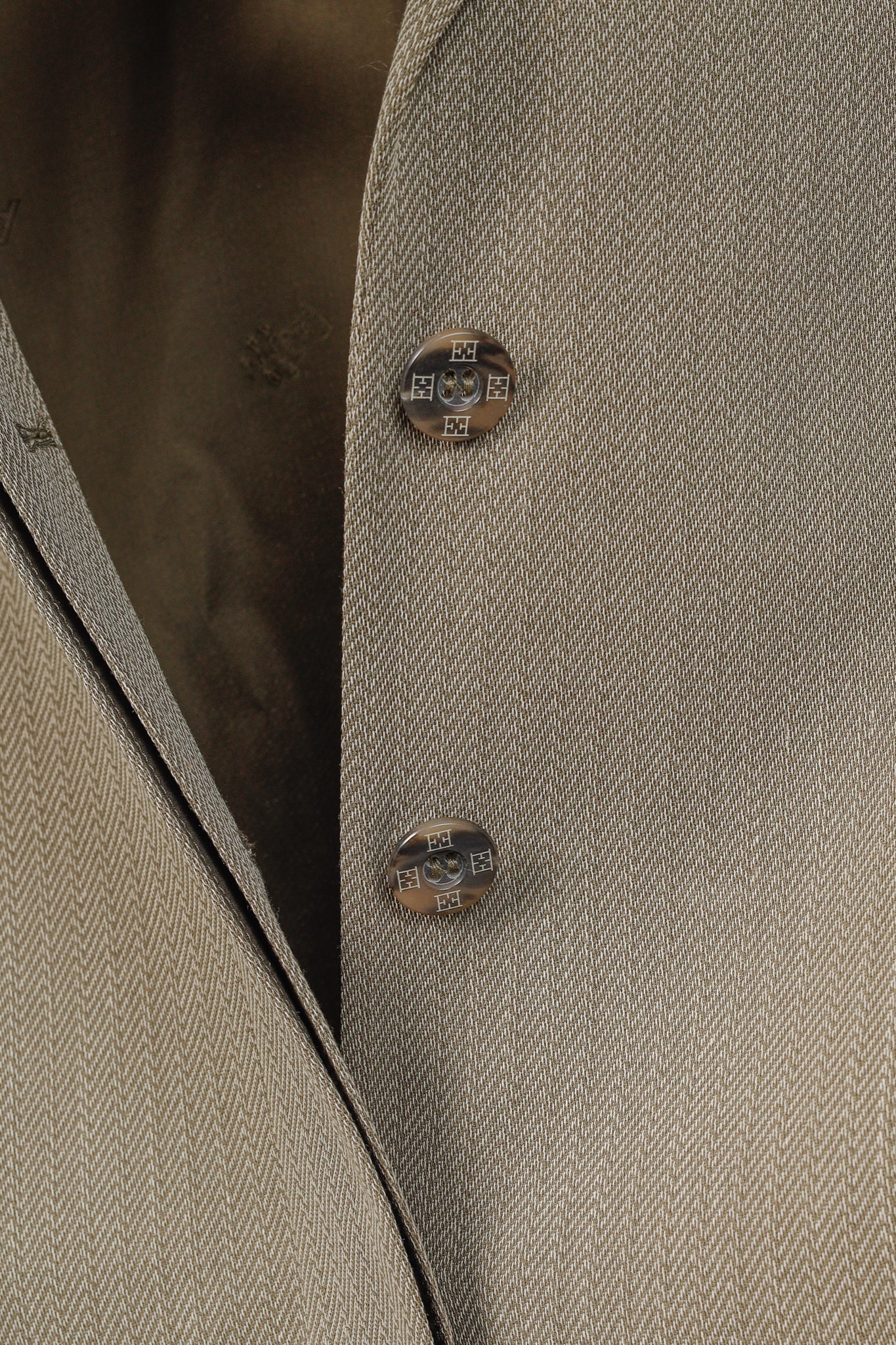 Escada Margaretha Ley Vintage Taupe Virgin-Wool Blazer