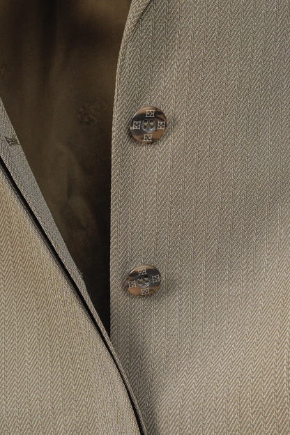 Escada Margaretha Ley Vintage Taupe Virgin-Wool Blazer