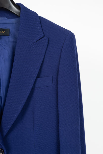 Escada Brikena Ink Wool-Pique Blazer